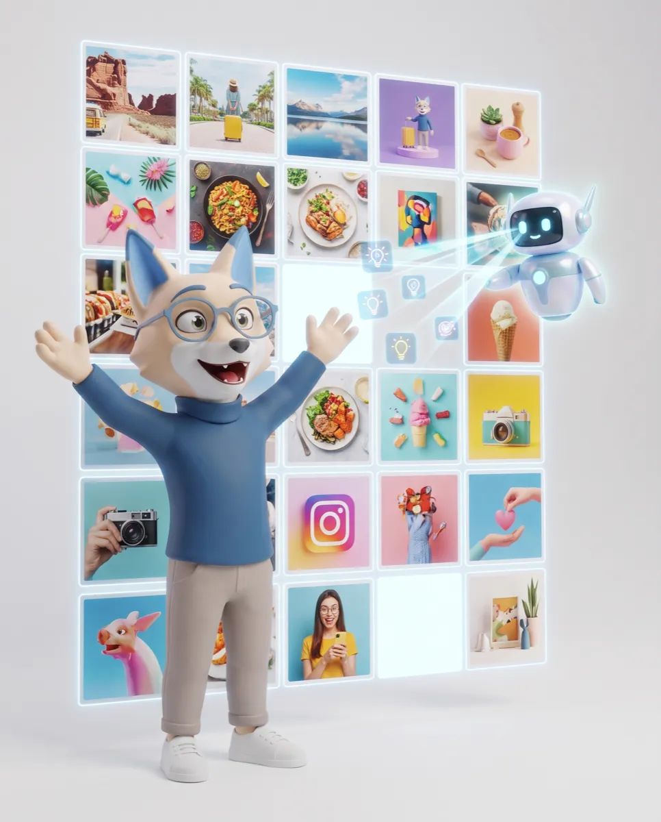 Link-in-Bio-Seite mit mehreren Zielen für ein Social-Profil